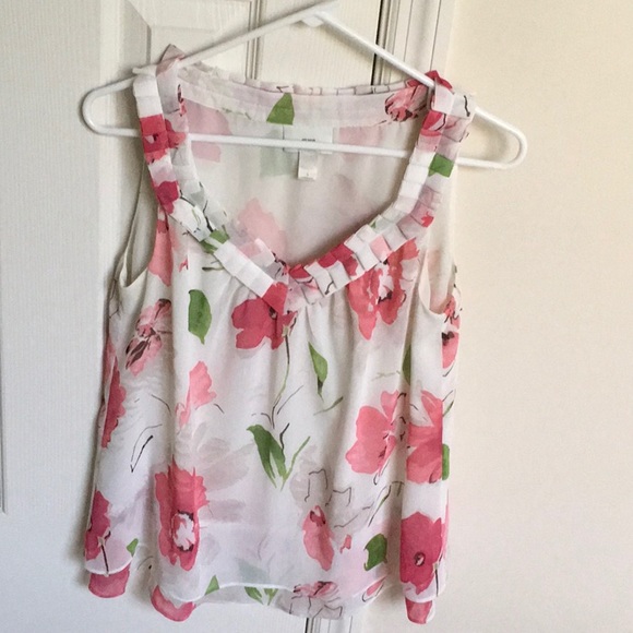 LOFT Tops - ANN TAYLOR LOFT- Floral Sleeveless Top